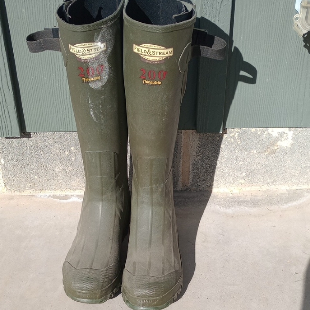 Field & Stream Green Winter & Rain Boots